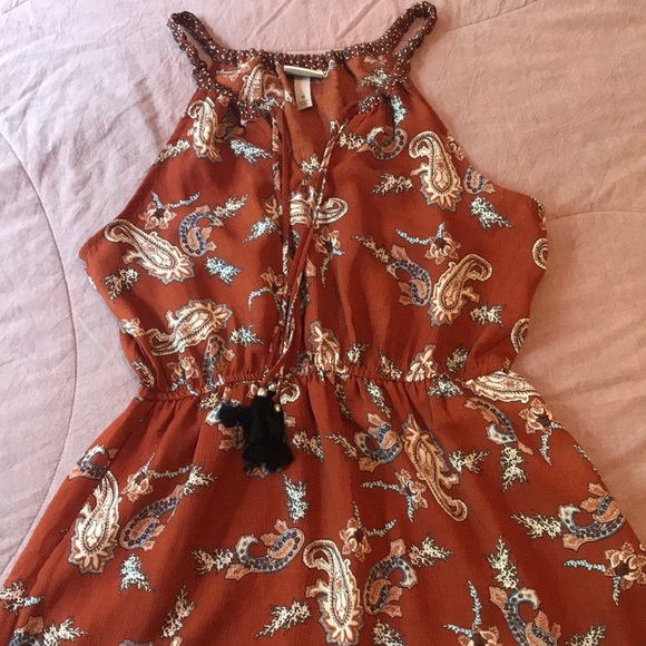 Knox Rose Dresses & Skirts - Knox Rose Rust Colored Paisley Dress (EUC) Medium